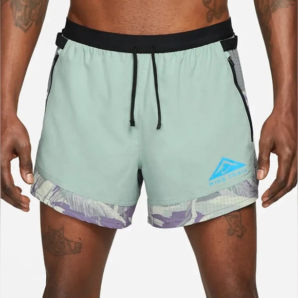 Nike | Trail Running / Hiking Dri-fit Shorts | Green Multi | Men’s XL - Picture 1 of 8
